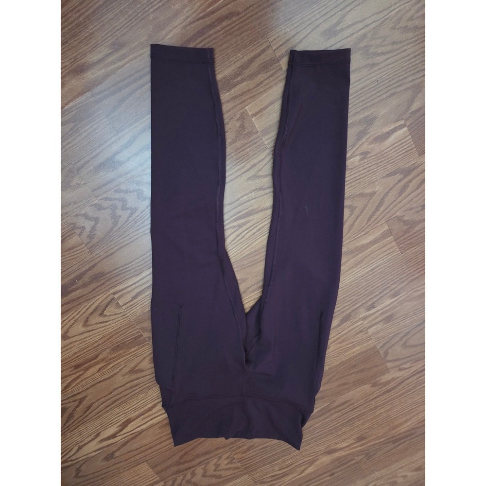 Lululemon Fast and Free High-Rise Tight 25 Nulux Plum Burgundy LW5EPSS Size 6